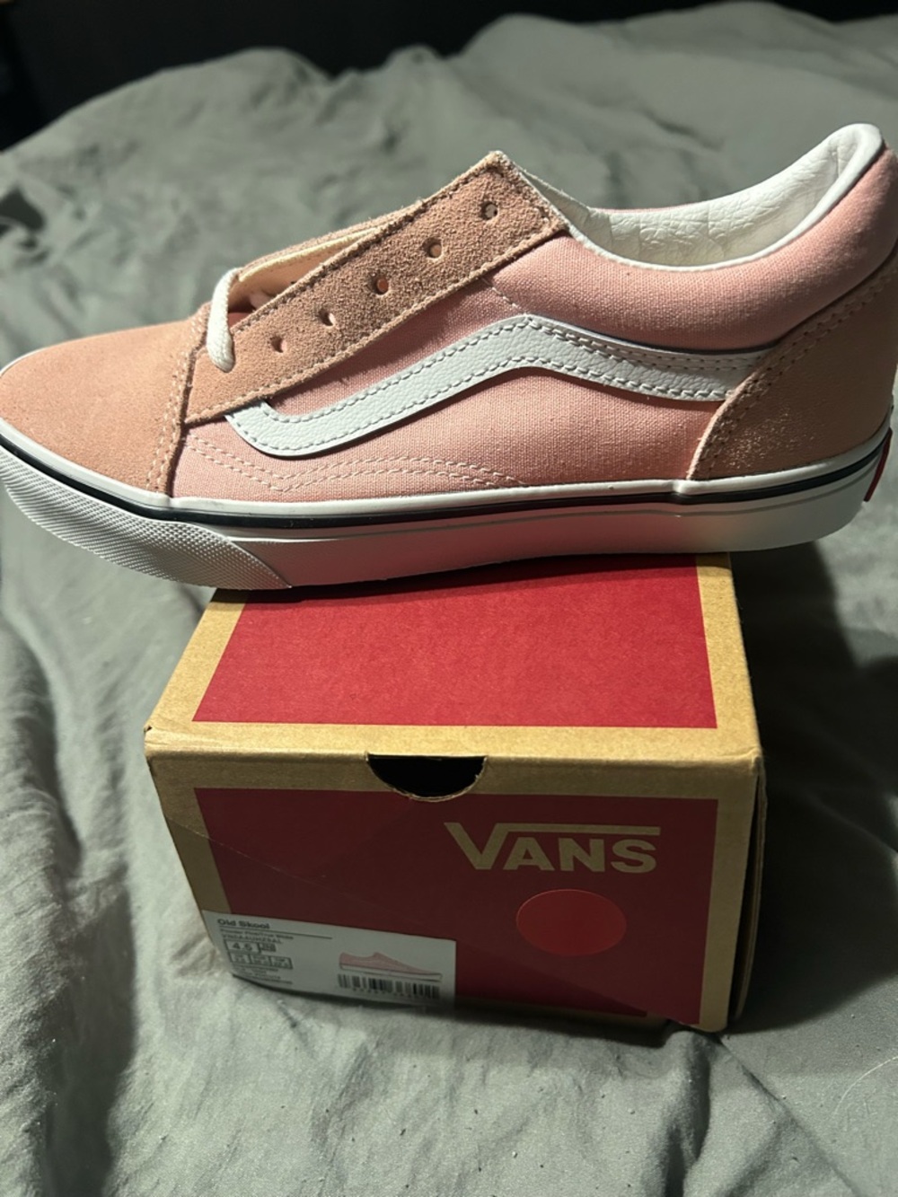 Vans Old Skool Pink and White Low-Top Sneaker